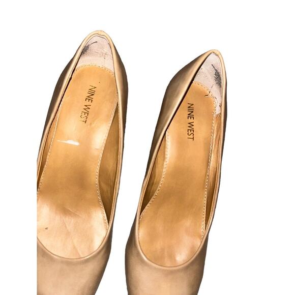 Nine West Wedge Heel Tan Size 9.5M Highway3y EUC - Picture 3 of 8